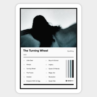 The Turning Wheel Tracklist Sticker